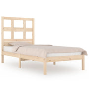 Vetonek Estructura de cama sin colchón madera maciza de pino 90x200 cm