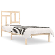 Vetonek Estructura de cama sin colchón madera maciza de pino 90x200 cm