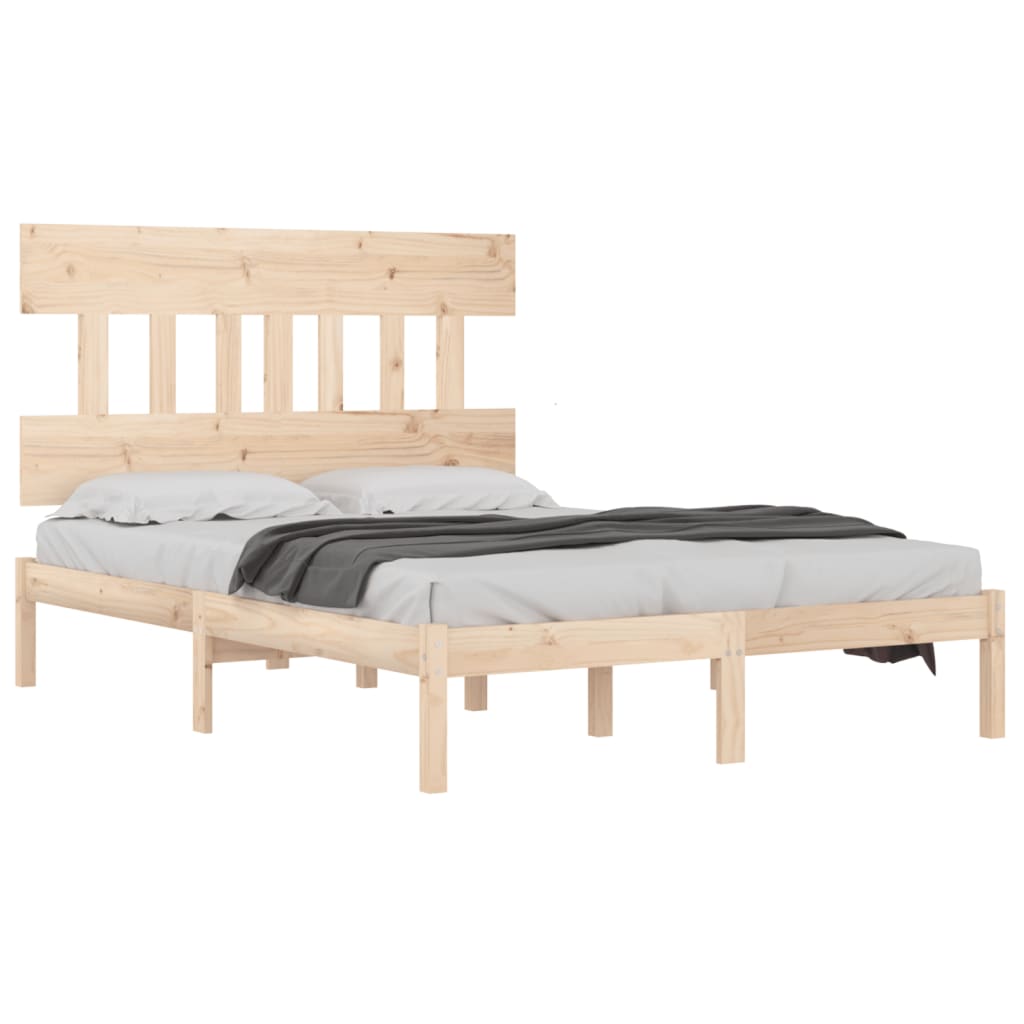 Sound wooden bed structure 150x200 cm