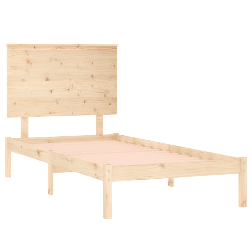 Estructura de cama madera maciza 90x190 cm V5183 Vetonek