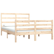 Estructura de cama sin colchón madera maciza pino 140x190 cm v7286 - Vetonek