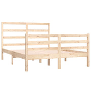 Estructura de cama sin colchón madera maciza pino 140x190 cm v7286 - Vetonek