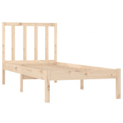Estructura de cama sin colchón madera maciza pino 75x190 cm v8382 - Vetonek