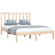 Estructura de cama sin colchón madera maciza pino 140x190 cm v8825 - Vetonek