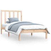 Vetonek Estructura de cama sin colchón madera maciza de pino 90x200 cm
