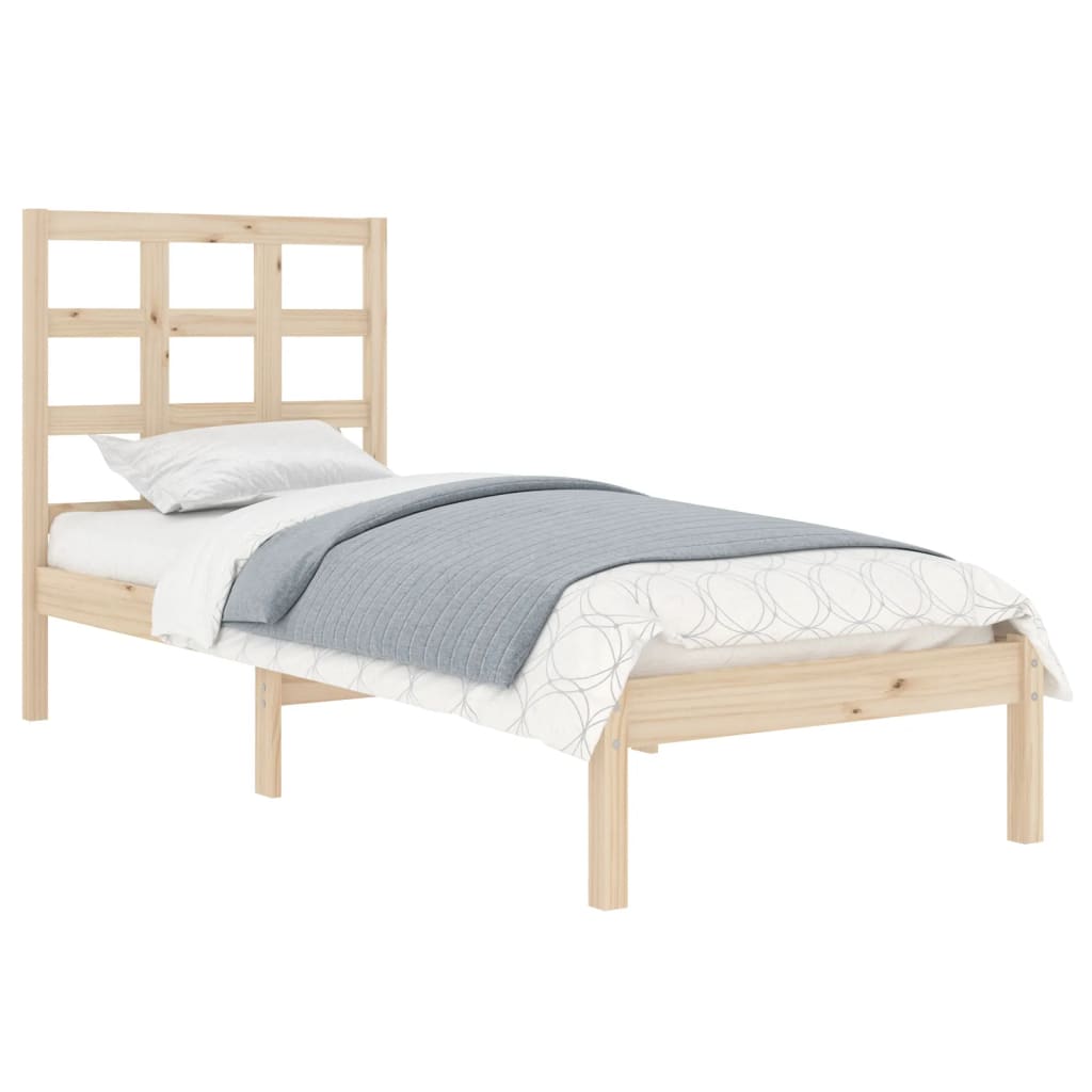 90x200 cm pine wooden bed structure