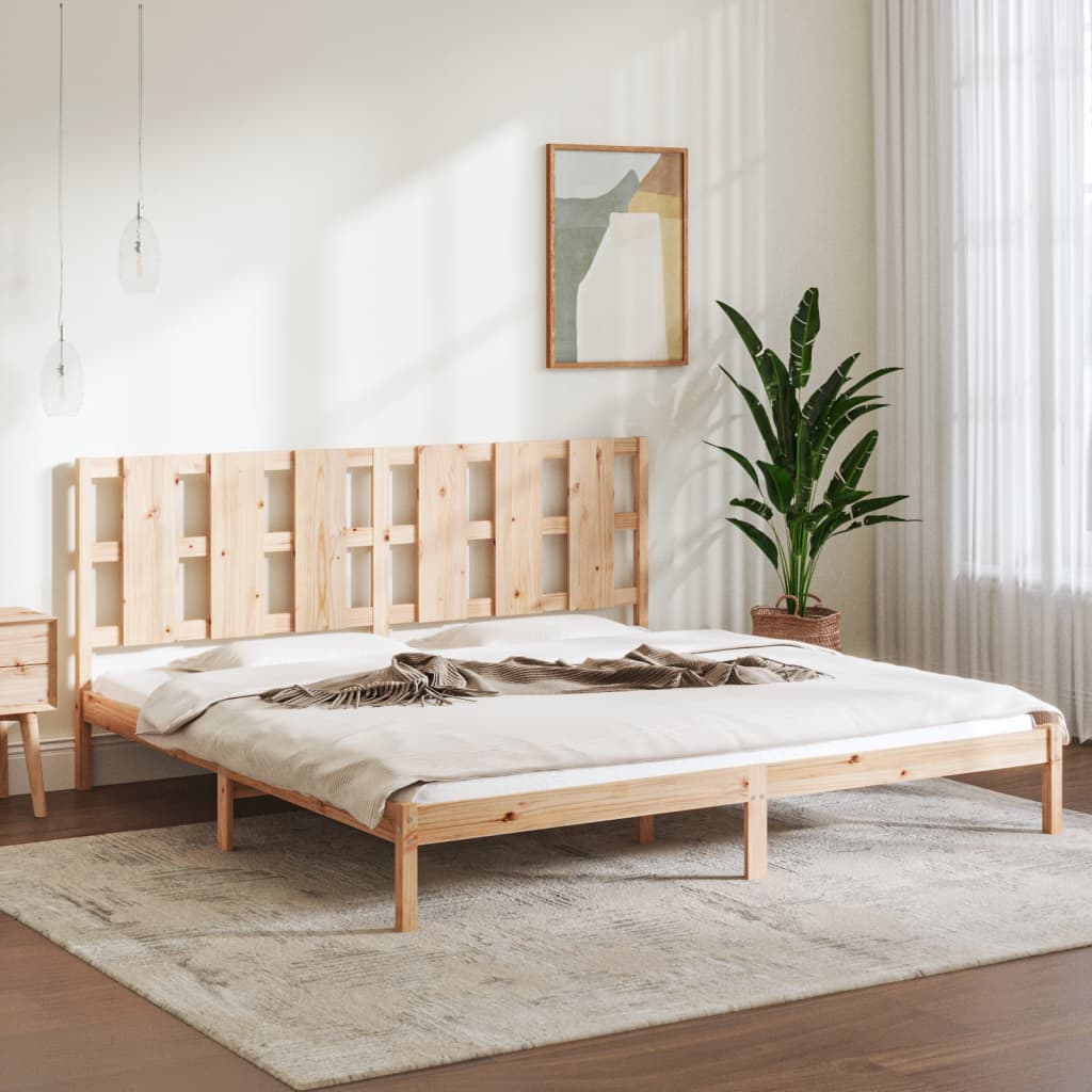 Vetonek Estructura de cama madera maciza 180x200 cm