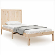 Vetonek Estructura de cama sin colchón madera maciza pino 75x190 cm