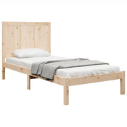 Estructura de cama sin colchón madera maciza pino 75x190 cm v4321 - Vetonek