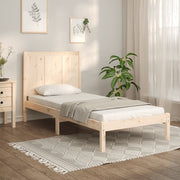 Estructura de cama sin colchón madera maciza pino 75x190 cm v4321 Vetonek