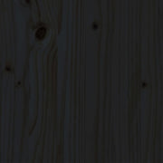 Estructura de cama sin colchón madera maciza negro 75x190 cm v5014 - Vetonek