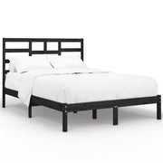 Estructura de cama sin colchón madera maciza negro 140x200 cm V5410 Vetonek