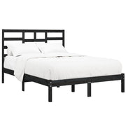 Estructura de cama sin colchón madera maciza negro 140x200 cm V5410 Vetonek