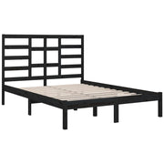 Estructura de cama sin colchón madera maciza negro 140x200 cm V5410 Vetonek