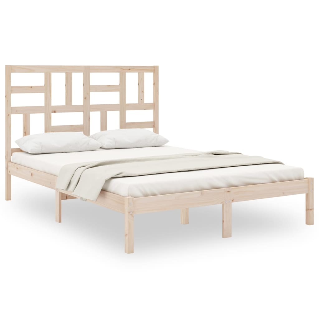 Estructura de cama sin colchón madera maciza 160x200 cm V7025 Vetonek