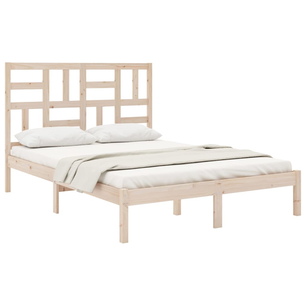 Estructura de cama sin colchón madera maciza 160x200 cm V7025 Vetonek