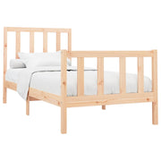 Estructura de cama sin colchón madera maciza de pino 90x200 cm - Vetonek