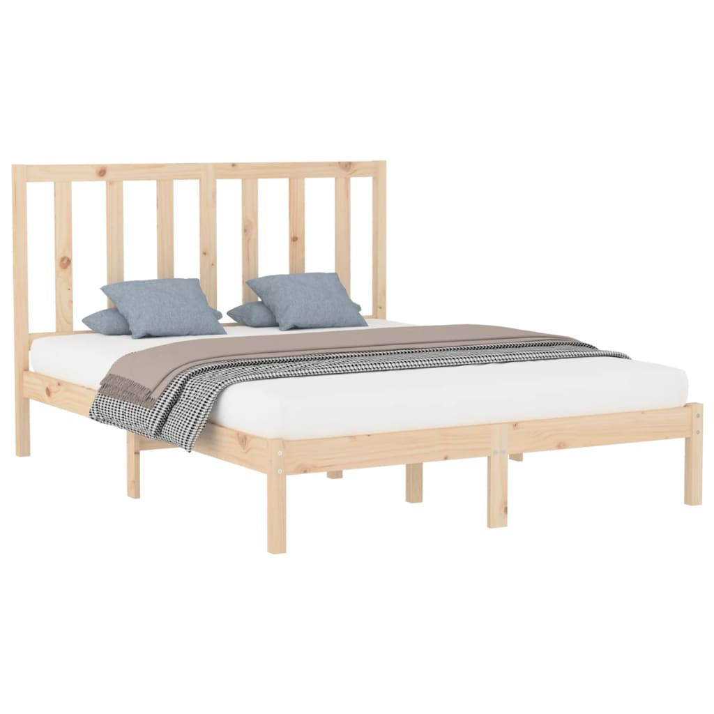 Sound wooden bed structure 150x200 cm