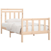 Estructura de cama sin colchón madera maciza de pino 90x200 cm v7970 - Vetonek