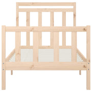 Estructura de cama sin colchón madera maciza de pino 90x200 cm v7970 - Vetonek