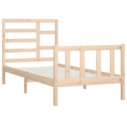 Estructura de cama sin colchón madera maciza de pino 90x200 cm v3827 - Vetonek