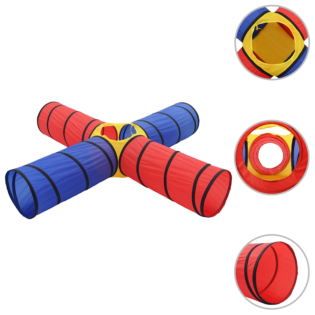 Túnel de juegos para niños con 250 bolas multicolor vidaXL