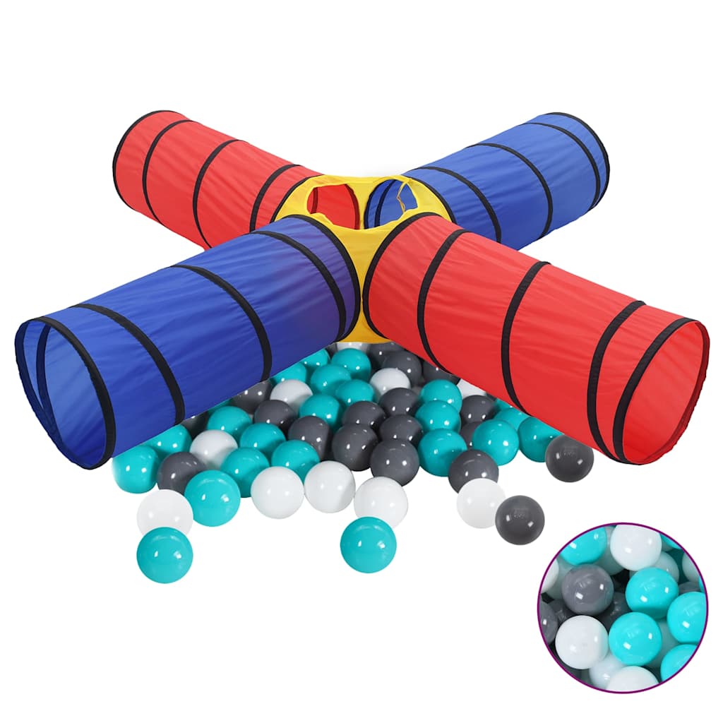 Vetonek Túnel de juegos para niños con 250 bolas multicolor