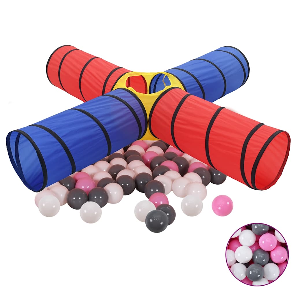 Vetonek Túnel de juegos para niños con 250 bolas multicolor