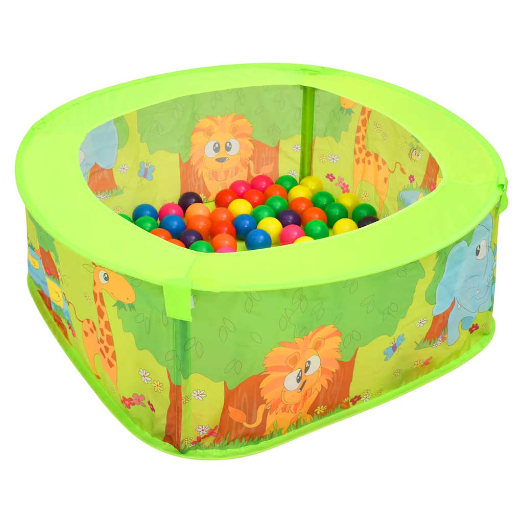 Vetonek Piscina de bolas para niños con 300 bolas 75x75x32 cm