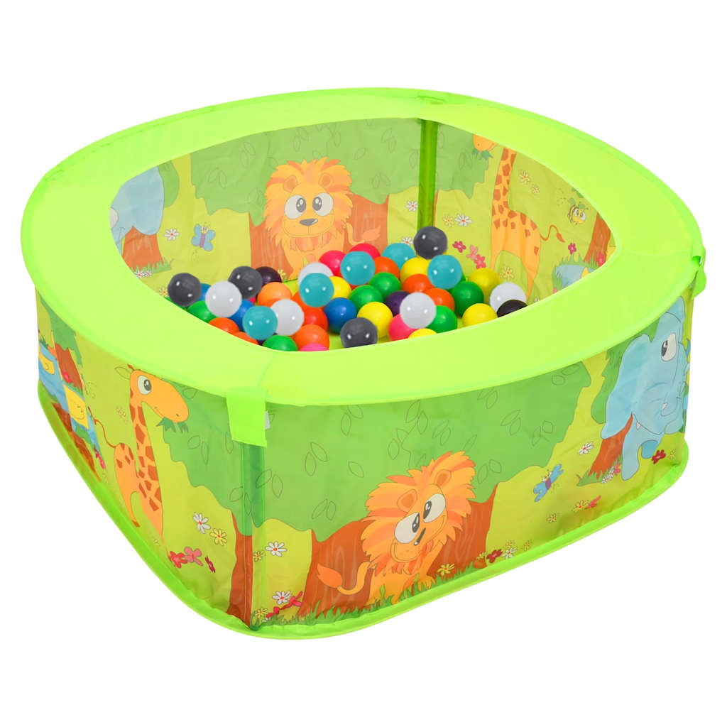 Vetonek Piscina de bolas para niños con 300 bolas 75x75x32 cm