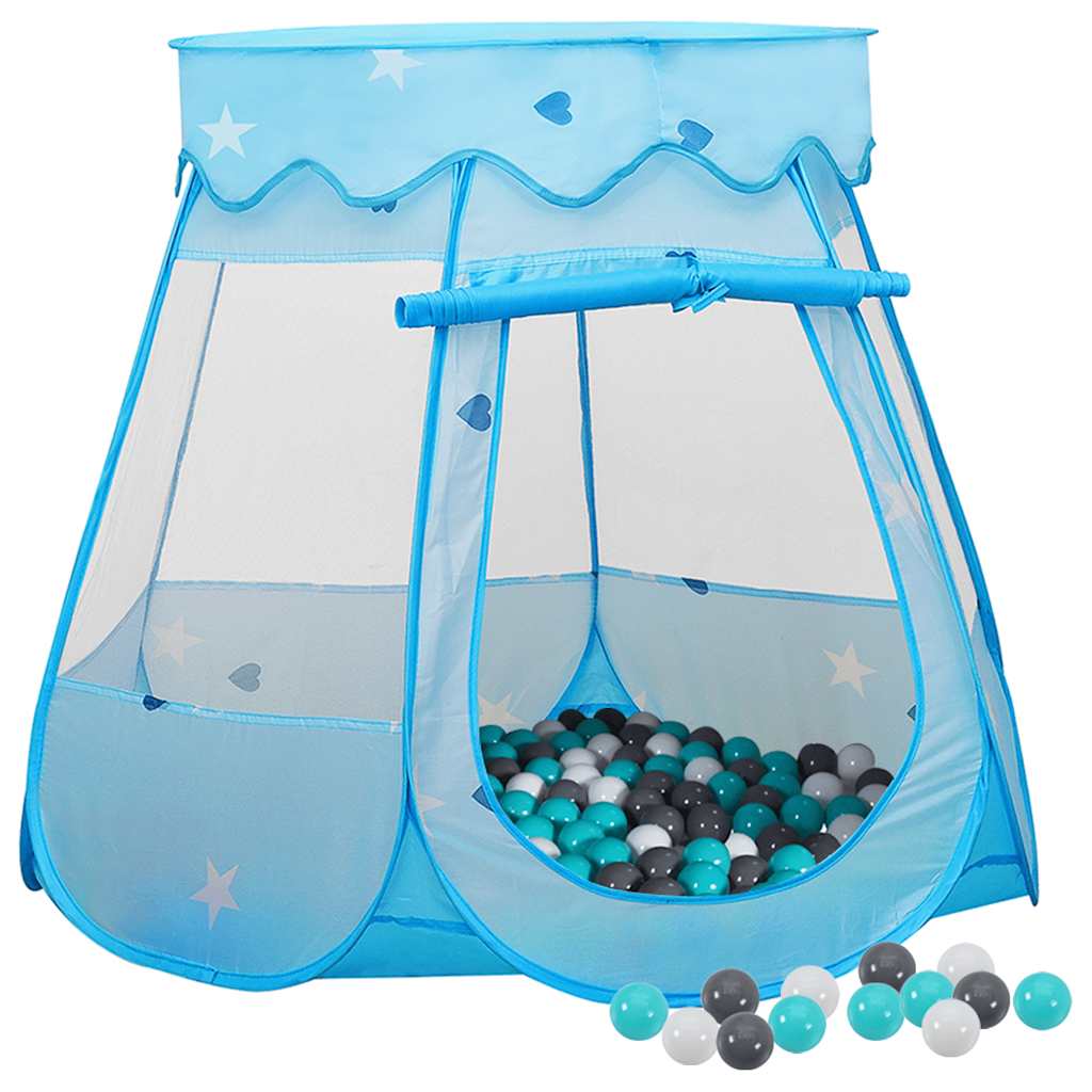 Vetonek Tienda de juegos para niños con 250 bolas azul 102x102x82 cm