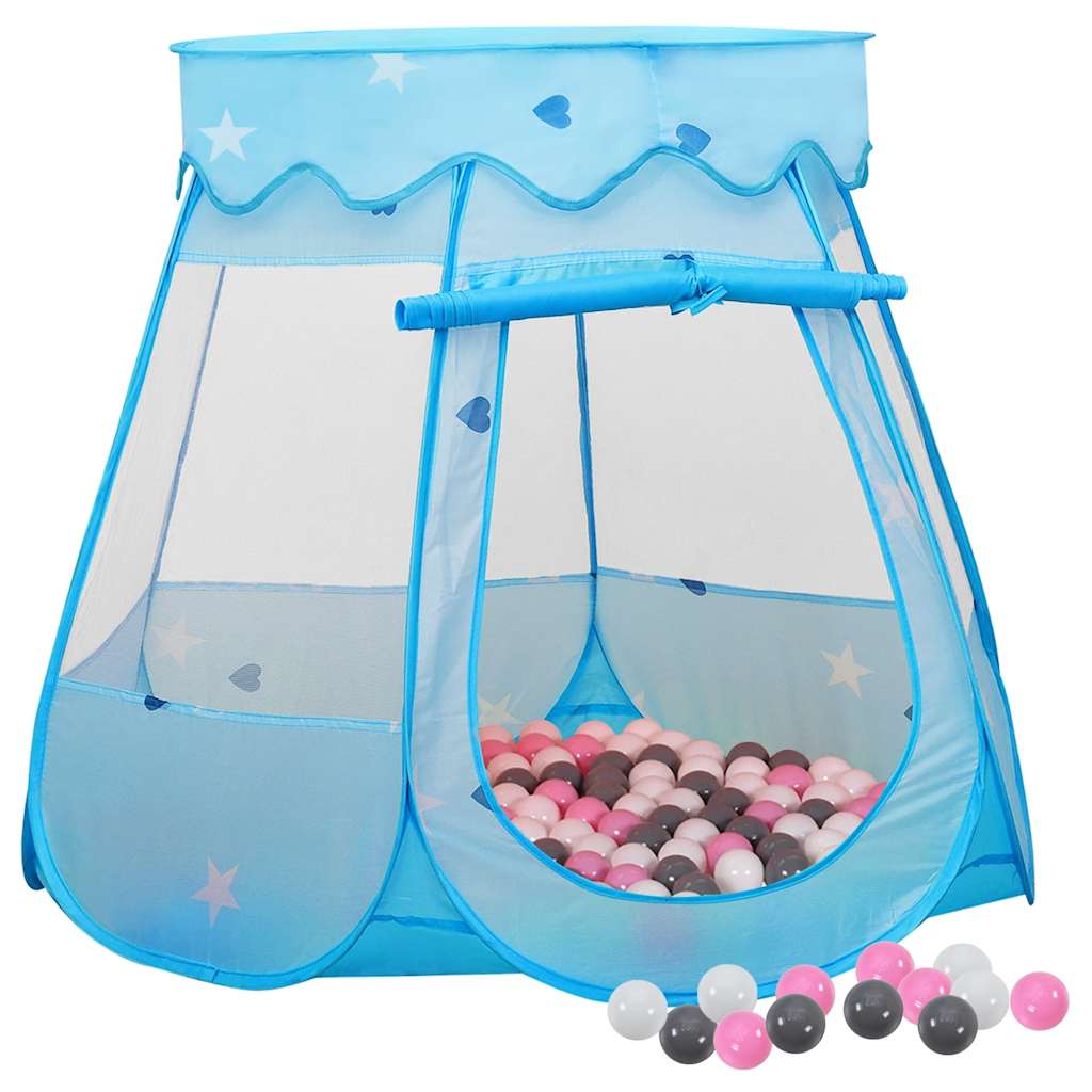 Vetonek Tienda de juegos para niños con 250 bolas azul 102x102x82 cm