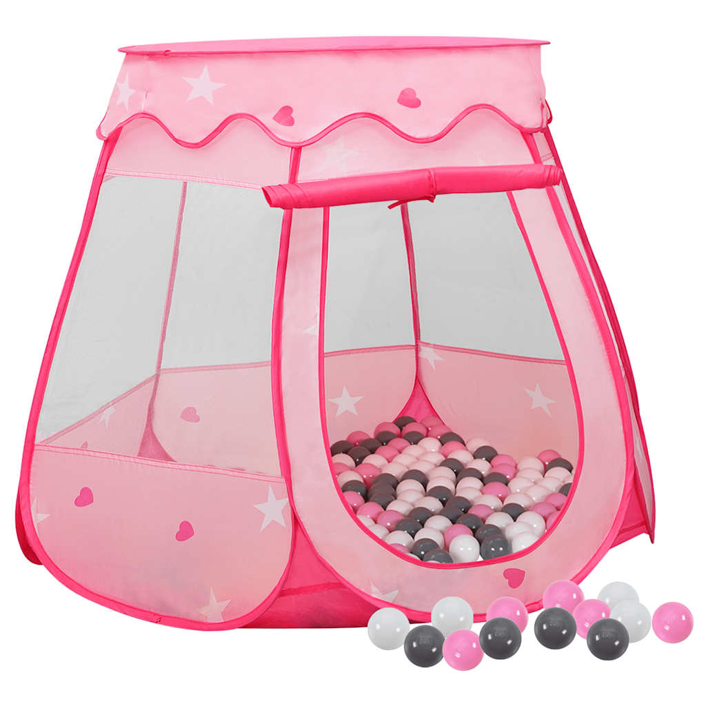 Vetonek Tienda de juegos para niños con 250 bolas rosa 102x102x82 cm