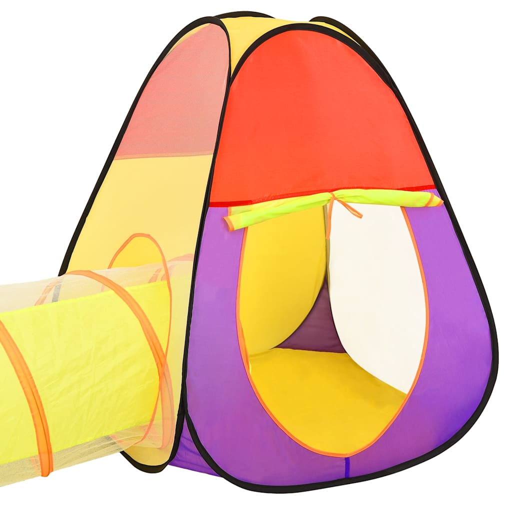 Tienda de juegos niños con 250 bolas multicolor 255x80x100cm vidaXL