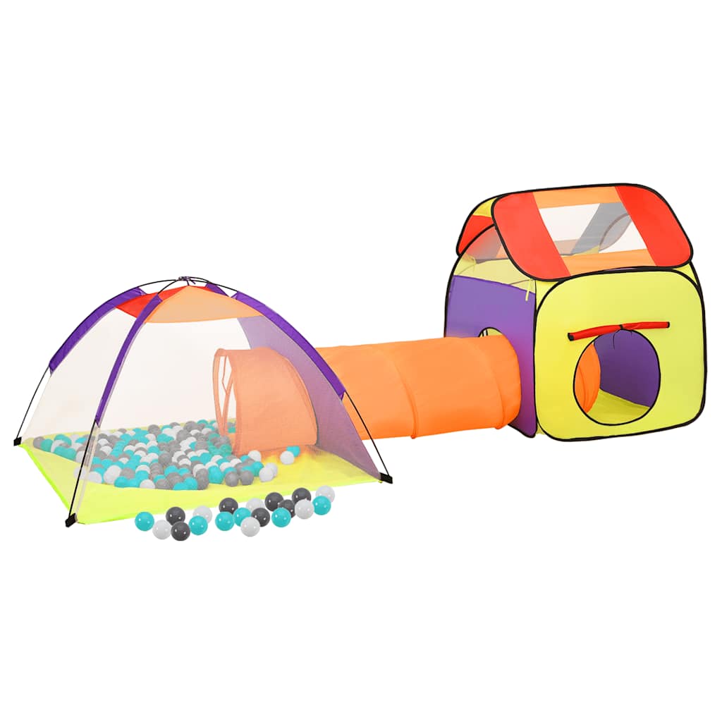 Tienda de juego de niños con 250 bolas multicolor 338x123x111cm vidaXL