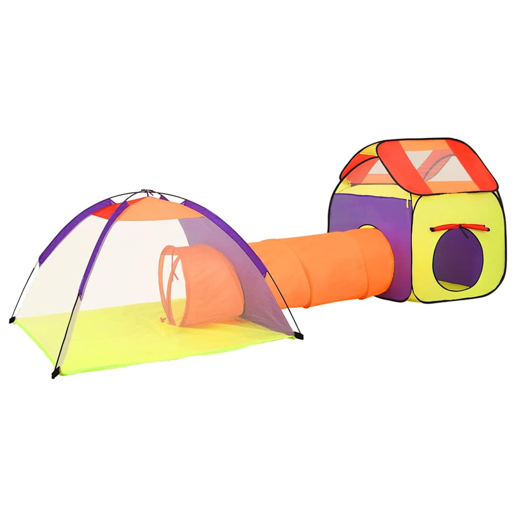 Tienda de juego de niños con 250 bolas multicolor 338x123x111cm vidaXL