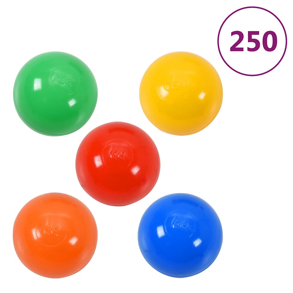 Tienda de juego de niños con 250 bolas multicolor 190x264x90 cm vidaXL