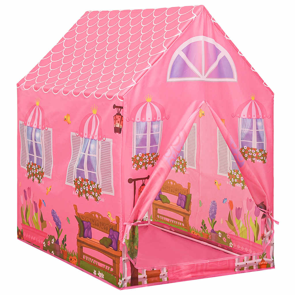 Tienda de juegos para niños con 250 bolas rosa 69x94x104 cm vidaXL