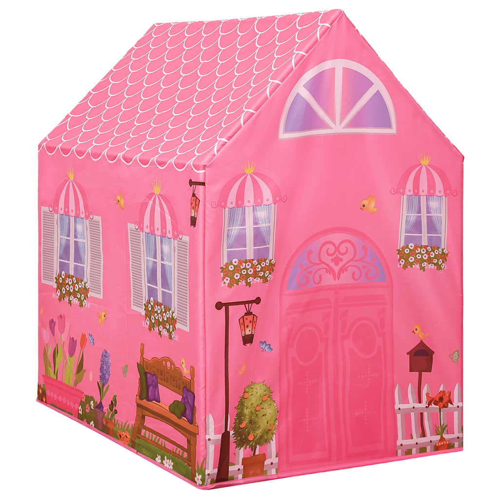 Tienda de juegos para niños con 250 bolas rosa 69x94x104 cm vidaXL