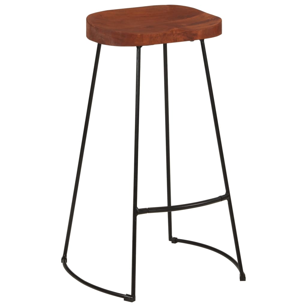 Taburetes de bar Gavin 2 uds madera mango maciza 50x40x78 cm vidaXL