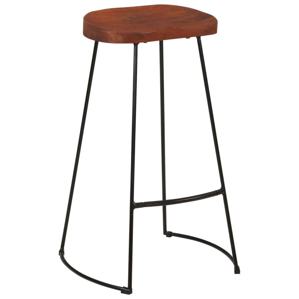 Taburetes de bar Gavin 2 uds madera mango maciza 50x40x78 cm vidaXL