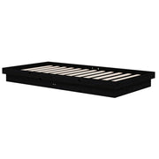 Estructura de cama sin colchón madera maciza negro 100x200 cm v6521 - Vetonek