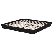 Estructura de cama sin colchón madera maciza negro 200x200 cm v6828 - Vetonek
