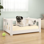 Dog bed solid white pine wood 65.5x50.5x28 cm v7795 Vetonek