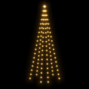 Árbol de navidad en asta de bandera 108 led blanco cálido 180cm v9379 - Vetonek