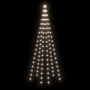 Árbol de navidad en asta de bandera 108 led blanco frío 180cm v9386 - Vetonek