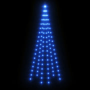Árbol de navidad en asta de bandera 108 led azul 180 cm v9393 Vetonek