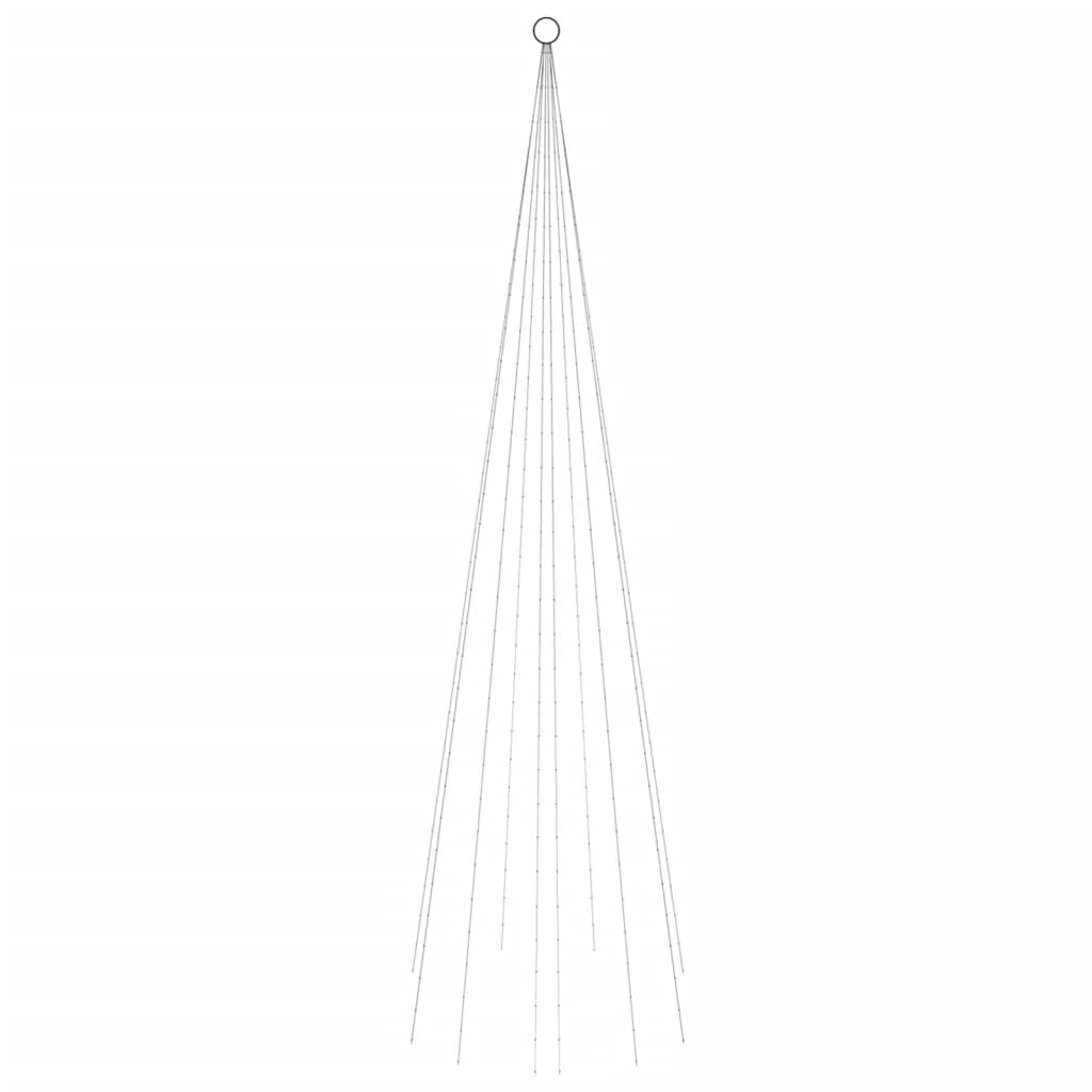 Árbol de navidad en asta de bandera 310 led blanco cálido 300cm v9416 Vetonek