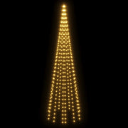 Árbol de navidad en asta de bandera 310 led blanco cálido 300cm v9416 Vetonek