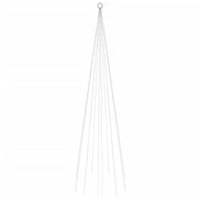 Árbol de Navidad en asta de bandera 310 LED blanco frío 300 cm - Vetonek